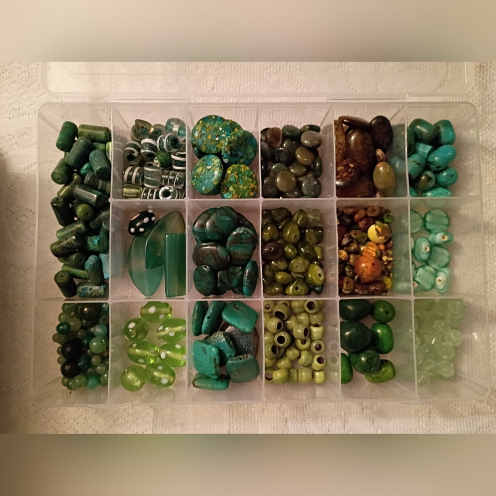 Green Bead Mixed Lot